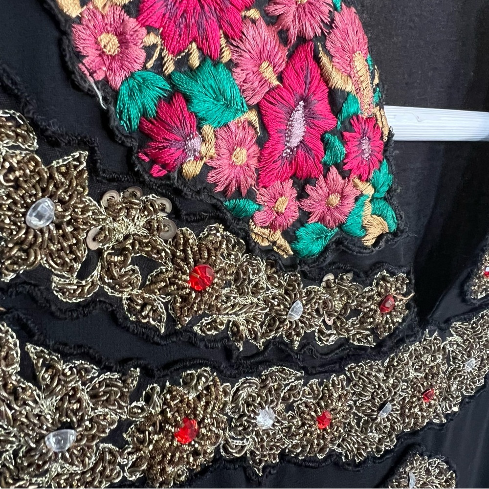 VTG. STUNNING Folk Boho Embroidered Handmade Dress - Picture 6 of 14